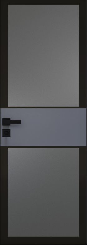 Дверь 5AGK Черный ст.мателюкс графит 2000*800 (190) вс.Антрацит пр.черный Eclipse