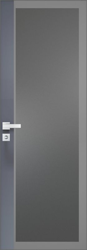 Дверь 6AGK Матовый ст.мателюкс графит 2000*800 (190) вс.Антрацит пр.серый Eclipse