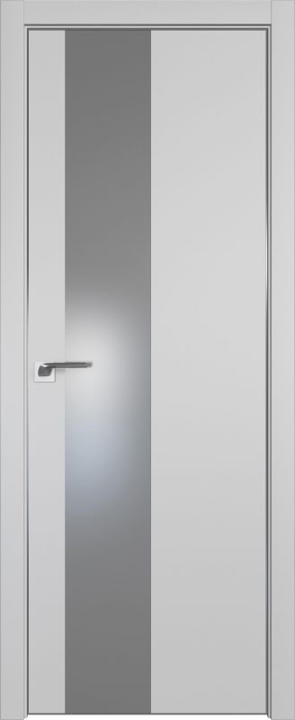Дверь Манхэттен 5Е ст.серебро матлак 2000*800 (190) кромка 4 ст. матовая REVERSE INVISIBLE L Eclipse