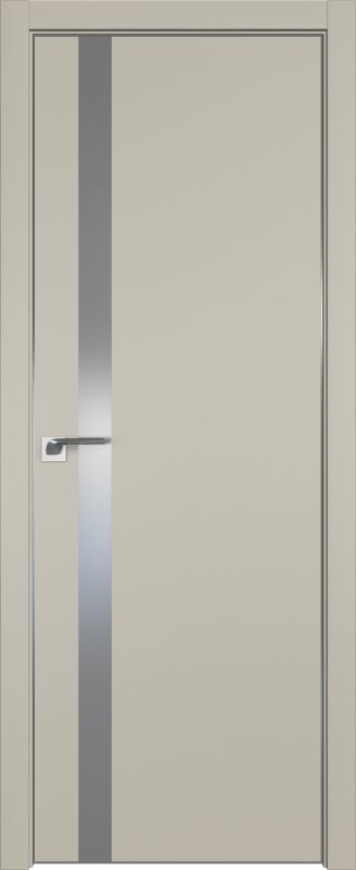 Дверь Шеллгрей 6Е ст.серебро матлак 2000*800 (190) кромка 4 стор.матовая REVERSE INVISIBLE R Eclipse