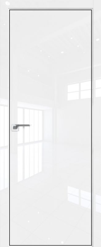 Дверь 1LK Белый Люкс кромка 4 стор. Black Edition